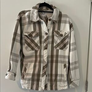 Offline by Aerie Plaid Button-Up Shacket